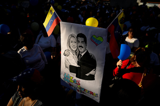 [포토] 베네수의 '마두로 석방' 행진