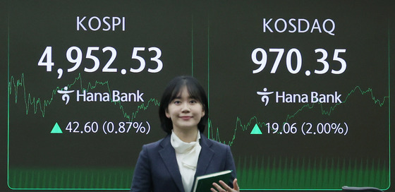 코스피 4950선 마감 '역대최고 종가' 또 경신