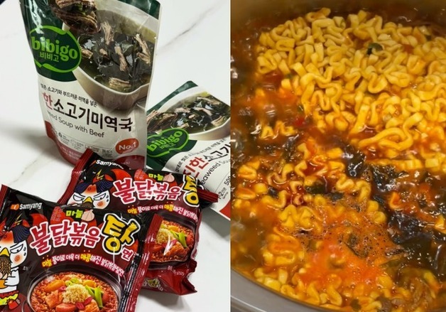 '미역 불닭볶음탕면' SNS 조리법 인기에 품귀 현상…"당근 거래도"