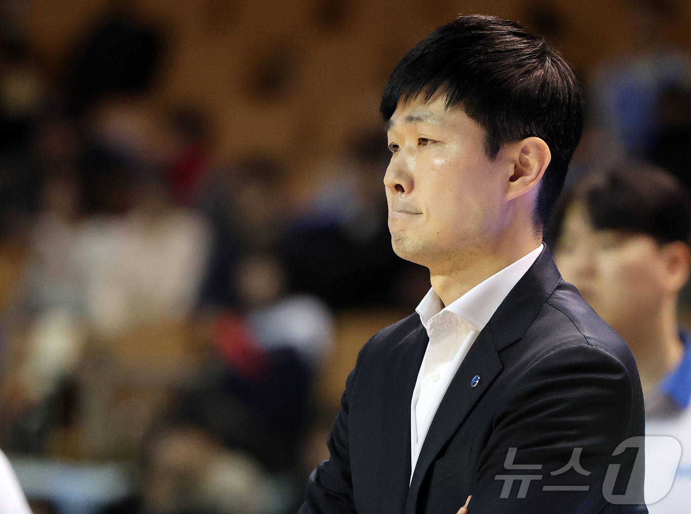 (서울=뉴스1) 김진환 기자 = 22일 오후 서울 송파구 잠실 잠실실내체육관에서 열린 2025-2026 LG전자 프로농구 정규리그 서울 삼성 썬더스와 대구 한국가스공사의 경기, 2 …