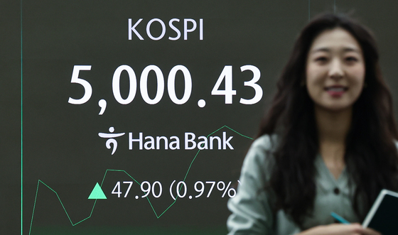 코스피, 5000선 재탈환