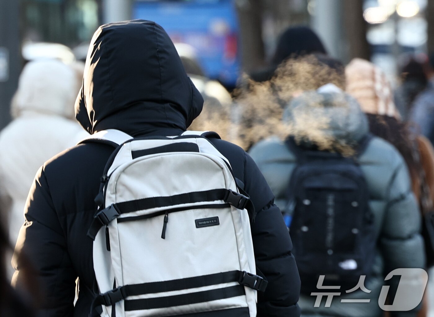 본문 이미지 - 연일 한파가 이어지는 23일 오전 서울 종로구 세종대로사거리에서 두터운 옷차림을 한 시민들이 발걸음을 서두르고 있다. 2026.1.23/뉴스1 ⓒ News1 최지환 기자