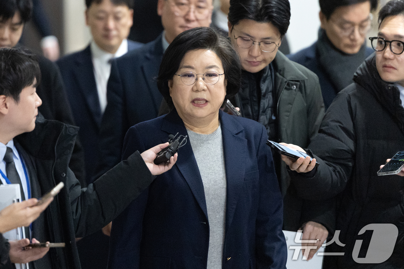 (서울=뉴스1) 이승배 기자 = 이혜훈 기획예산처 장관 후보자가 23일 서울 여의도 국회에서 열린 제431회국회(임시회) 재정경제기획위원회 인사청문회에 출석하고 있다. 2026.1 …