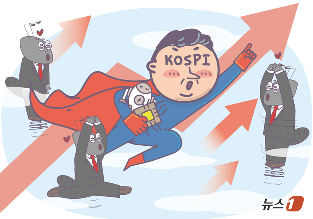 은행서 돈 뽑고 빚내 주식行…시중자금 블랙홀 된 코스피
