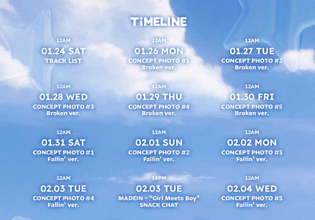 메이딘, 2월 9일 컴백 확정…새 싱글 '걸 미츠 보이' 발매