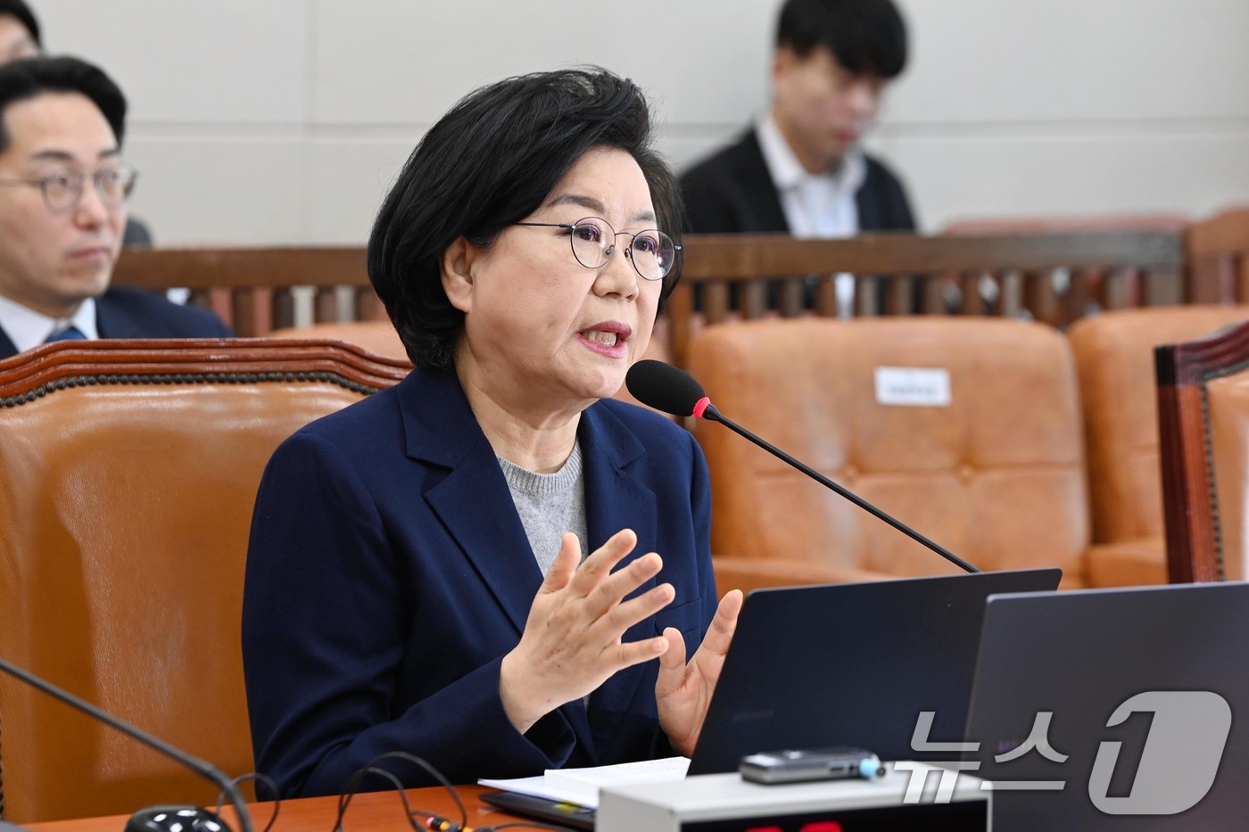 (서울=뉴스1) 국회사진기자단 = 이혜훈 기획예산처 장관 후보자가 23일 서울 여의도 국회에서 열린 제431회국회(임시회) 재정경제기획위원회 인사청문회에 출석해 발언하고 있다. 2 …