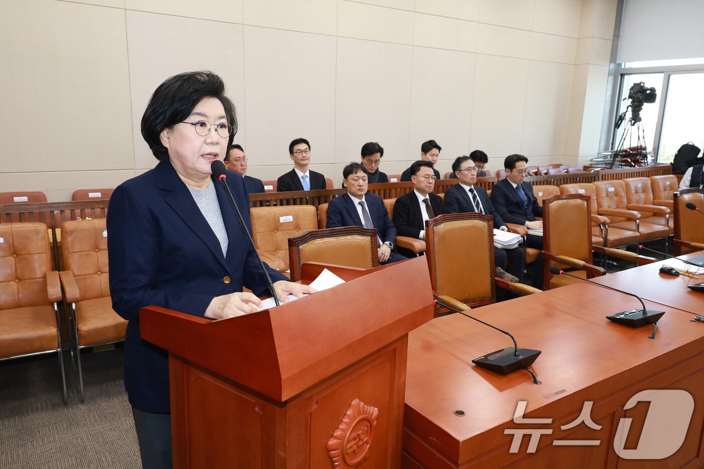 본문 이미지 - 이혜훈 기획예산처 장관 후보자가 23일 서울 여의도 국회에서 열린 인사청문회에 출석해 모두 발언을 하고 있다. 2026.1.23/뉴스1 ⓒ News1 국회사진기자단
