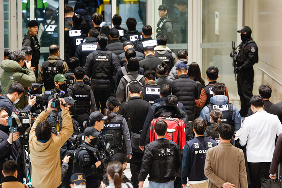 충남청 수사 캄보디아 송환 피의자 17명 내일 영장실질심사