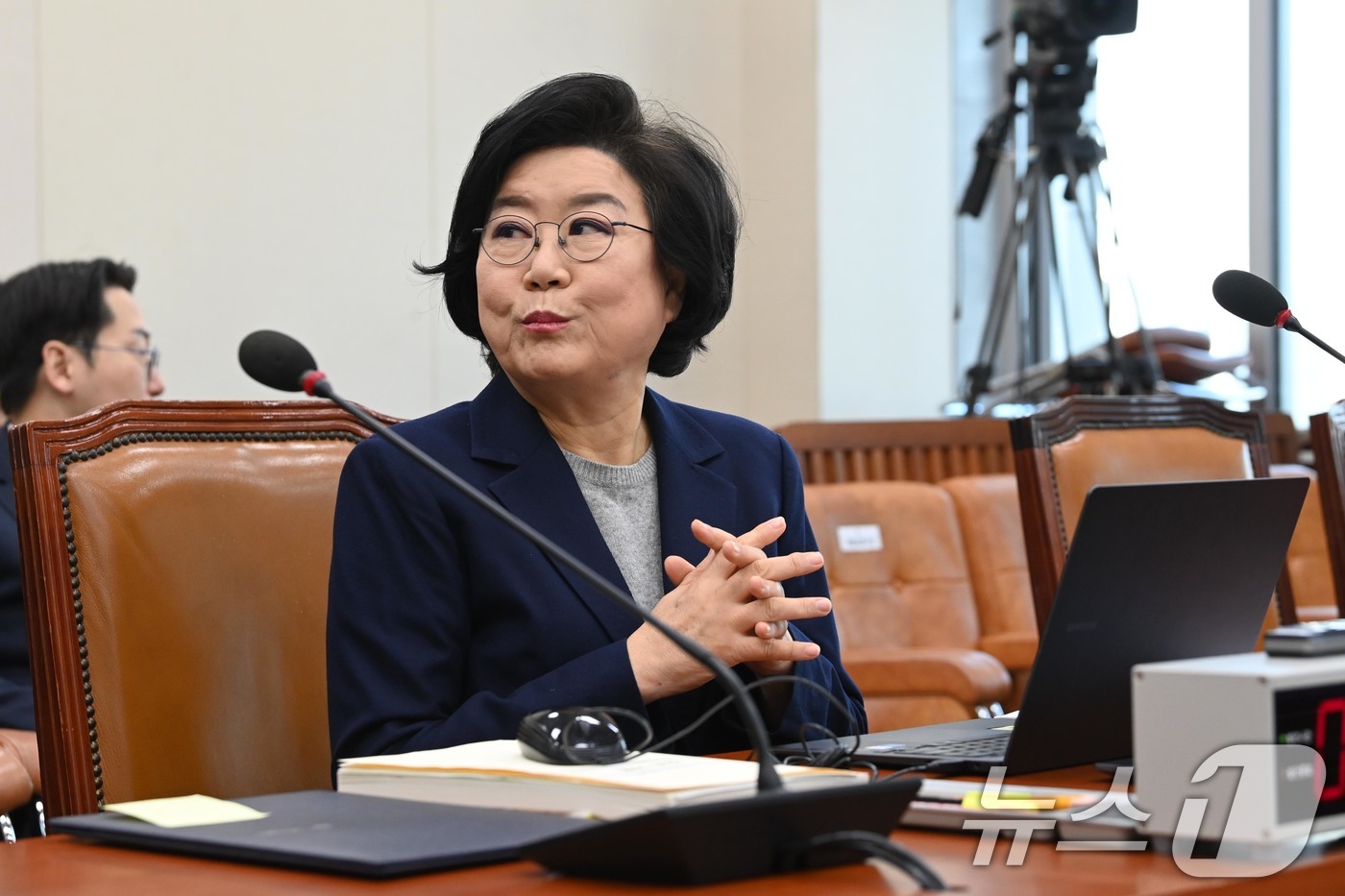 (서울=뉴스1) 국회사진기자단 = 이혜훈 기획예산처 장관 후보자가 23일 서울 여의도 국회에서 열린 제431회국회(임시회) 재정경제기획위원회 인사청문회에 출석해 있다. 2026.1 …