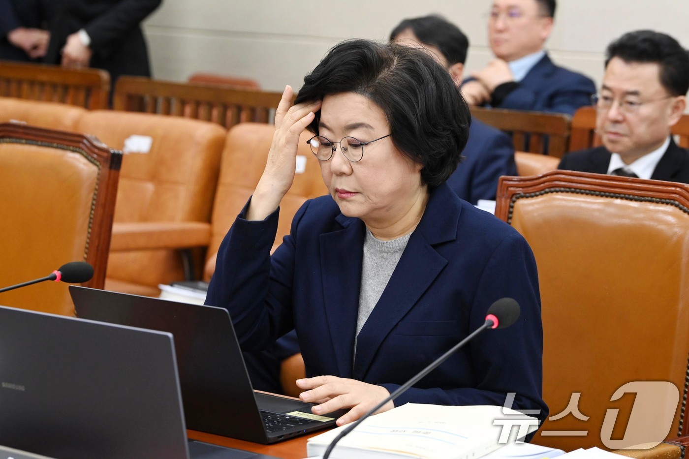 (서울=뉴스1) 국회사진기자단 = 이혜훈 기획예산처 장관 후보자가 23일 서울 여의도 국회에서 열린 제431회국회(임시회) 재정경제기획위원회 인사청문회에 출석해 있다. 2026.1 …