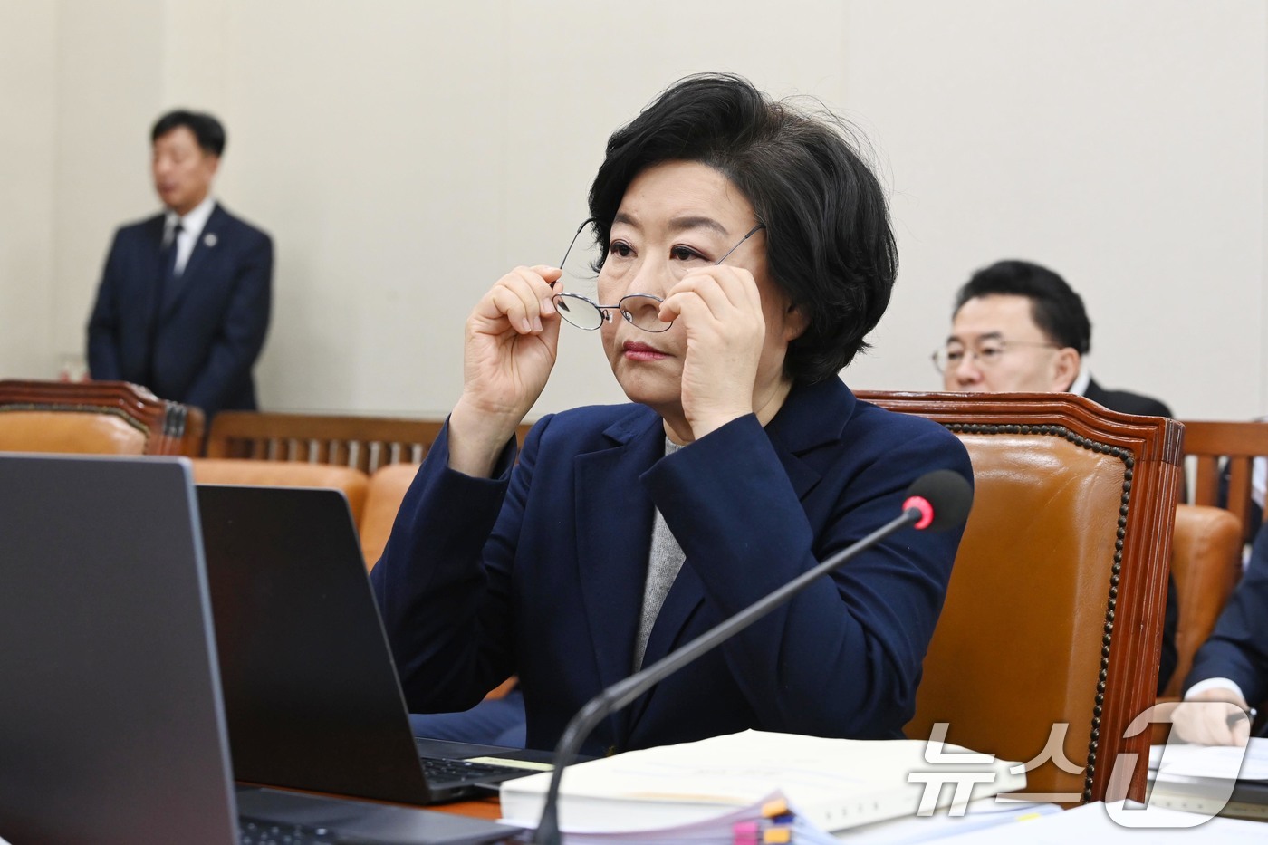 (서울=뉴스1) 국회사진기자단 = 이혜훈 기획예산처 장관 후보자가 23일 서울 여의도 국회에서 열린 제431회국회(임시회) 재정경제기획위원회 인사청문회에 출석해 있다. 2026.1 …