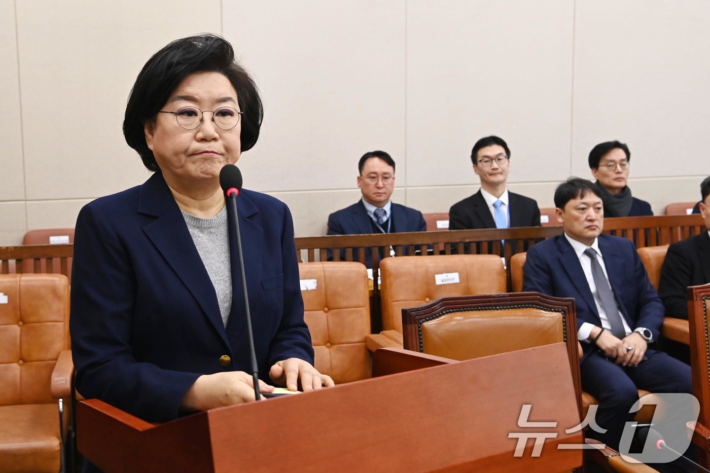 (서울=뉴스1) 국회사진기자단 = 이혜훈 기획예산처 장관 후보자가 23일 서울 여의도 국회에서 열린 제431회국회(임시회) 재정경제기획위원회 인사청문회에 출석해 있다. 2026.1 …