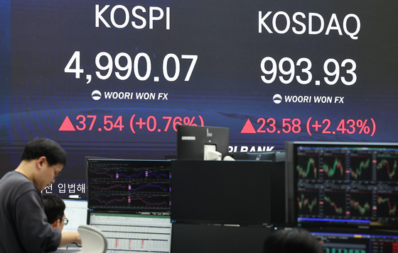 코스피·코스닥, 오름세로 장 마감