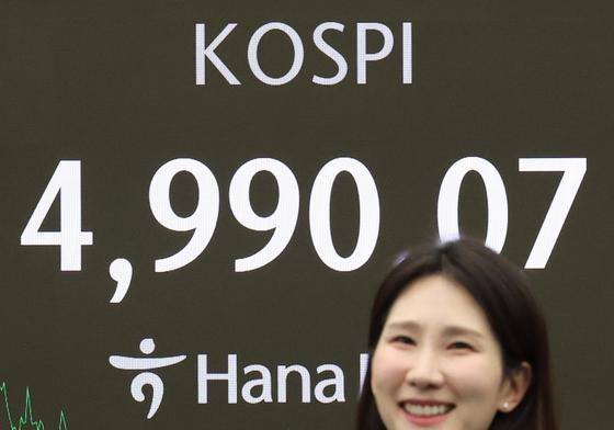 코스피, 종가 5000 눈 앞