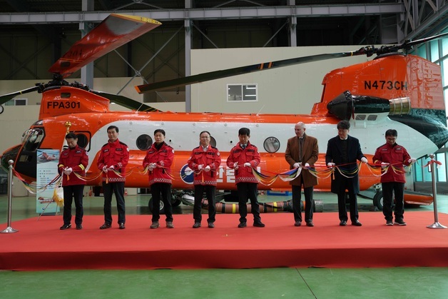 산림청 대형헬기 '시누크' 도입…물 1만리터 싣고 시속 259㎞로 난다