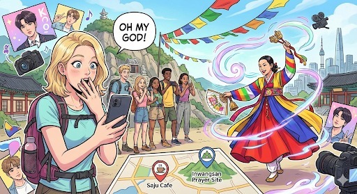 "완전 힙해"…K-샤먼 빠진 외국인 MZ들, 인왕산 굿당에 줄 섰다