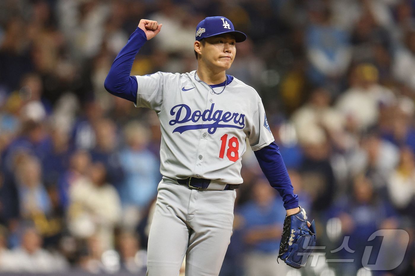 본문 이미지 - LA 다저스 야마모토 요시노부. ⓒ AFP=뉴스1
