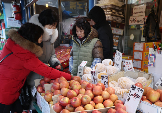 설 차례상 비용 소폭 하락