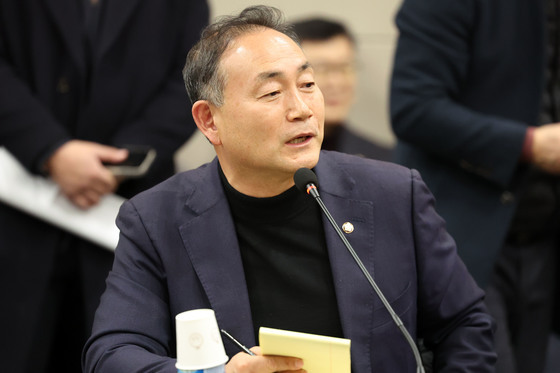 발언하는 김원이 민주당 전남도당 위원장