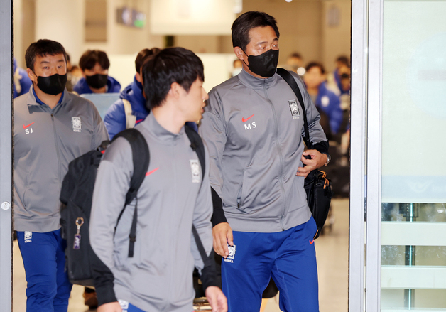 귀국하는 대한민국 23세 이하(U-23) 축구 대표팀
