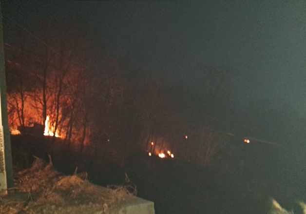 울산 울주군 야산서 화재…산림 0.3㏊ 소실