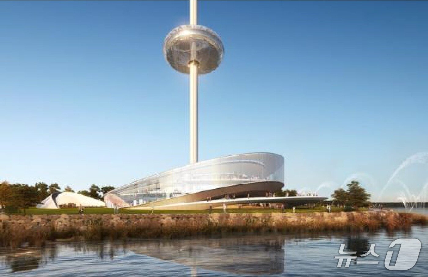 본문 이미지 - 민선 8기 강원 강릉시가 경포 일대에 건립을 추진 중인 '강릉형 EYE 360' 전망대.(강릉시 제공, 재판매 및 DB 금지)