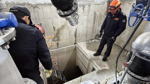 울산 울주군 지하차도 공사장서 추락한 50대 작업자 경상