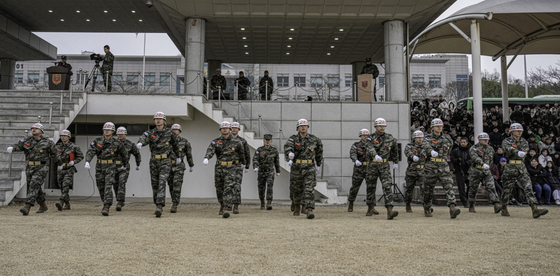 [화보] "필승!" 해병대 교육훈련단 새해 첫 1326기 신병 입영식