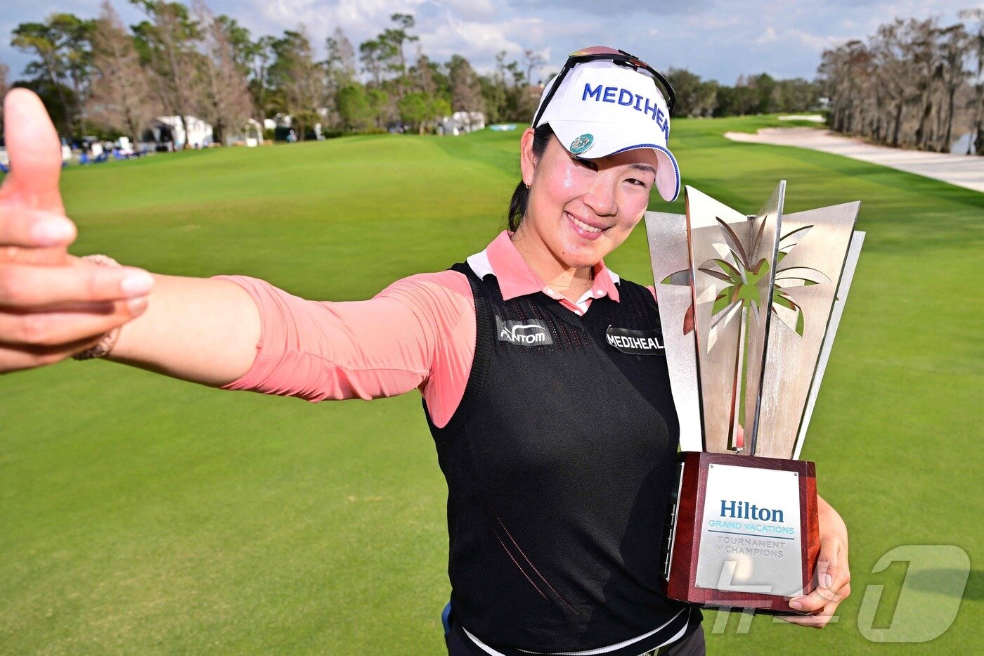본문 이미지 - 대회 2연패를 노리는 김아림(31). ⓒ AFP=뉴스1