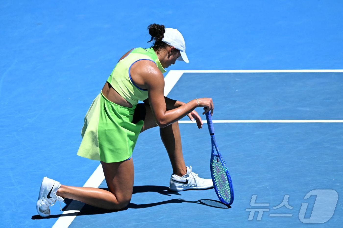 본문 이미지 - 매디슨 키스는 2026 호주오픈 여자 단식 16강에서 탈락했다. ⓒ AFP=뉴스1