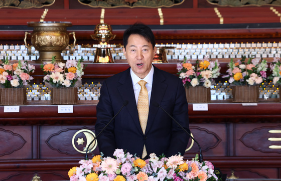불교지도자 신년하례법회 축사하는 오세훈 시장