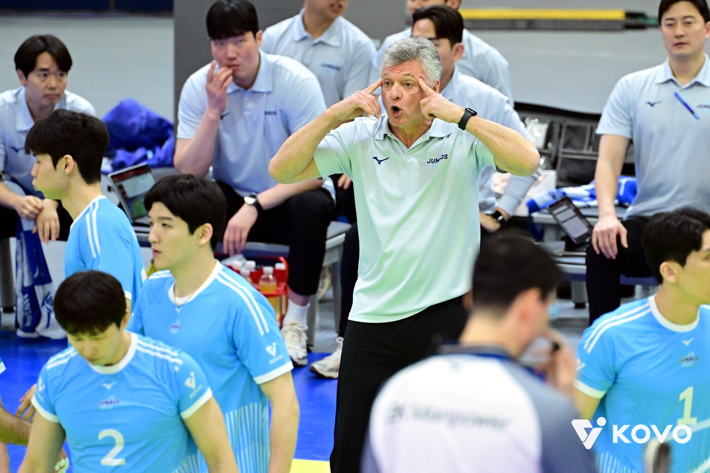 본문 이미지 - 헤난 달 조토 대한항공 감독. (KOVO 제공)