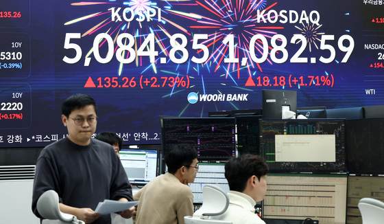 코스피 종가 5000 돌파