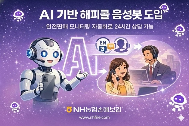 농협손보, AI 기반 '해피콜 음성봇'…연간 40만건 상담 자동화
