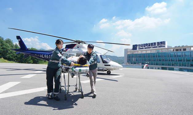 충남 닥터헬기 출범 10년...응급환자 1411명 살렸다