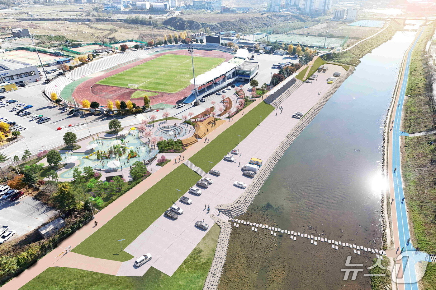 본문 이미지 - 포천천 블루웨이 (사진=경기도) ⓒ News1