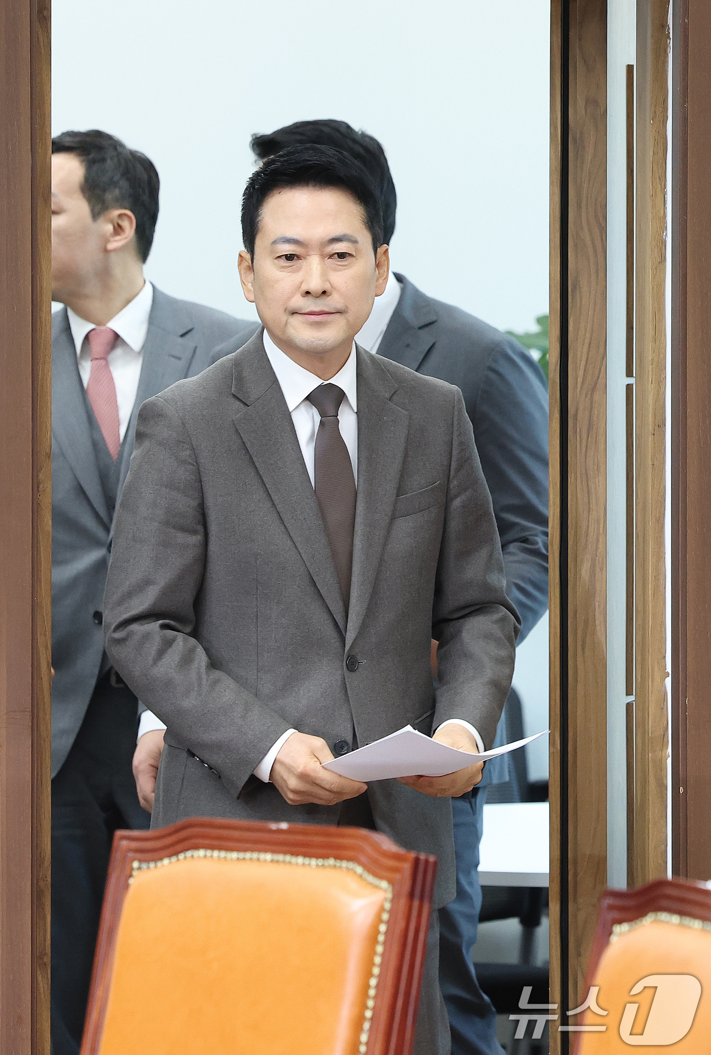 (서울=뉴스1) 신웅수 기자 = 장동혁 국민의힘 대표가 29일 서울 여의도 국회에서 열린 최고위원회의에 참석하고 있다. 2026.1.29/뉴스1