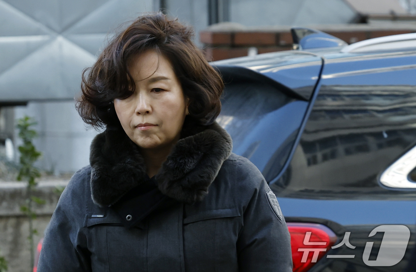 (서울=뉴스1) 박정호 기자 = 김경 전 서울시의원이 29일 오전 서울시 마포구 서울경찰청 공공범죄수사대로 추가 소환 조사에 출석하고 있다.  2026.1.29/뉴스1