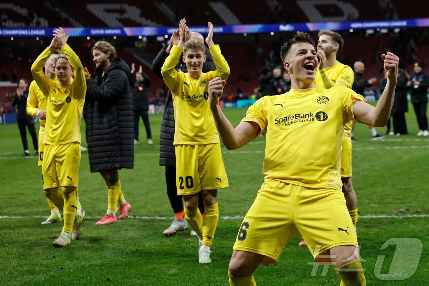 본문 이미지 - 사상 처음으로 출전한 챔피언스리그에서 생존한 보되/글림트. ⓒ AFP=뉴스1