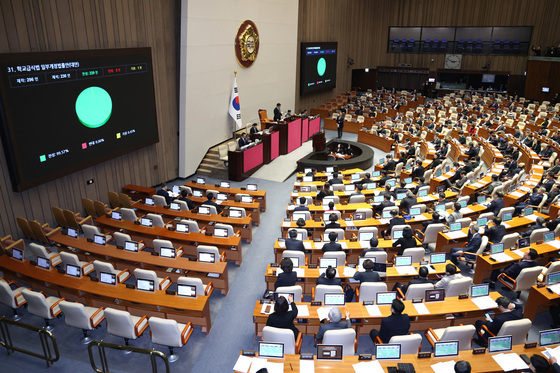 본회의 넘는 학교급식법 개정안