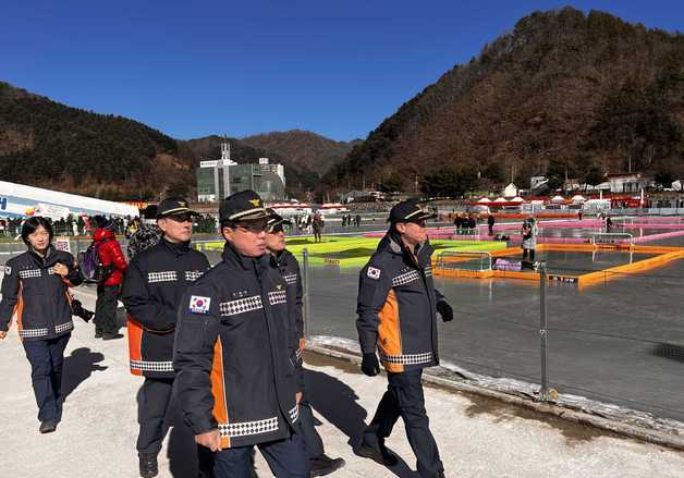 오승훈 강원소방본부장, 화천산천어축제장 현장 안전 점검