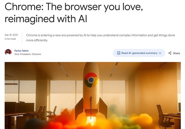 "크롬→AI 비서 변신"…구글 브라우저 크롬에 제미나이3 탑재
