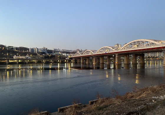 올겨울 처음으로 한강 얼었다…지난해보다 37일 일러