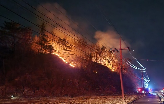 경남 사천 산불 43분 만에 진화 완료