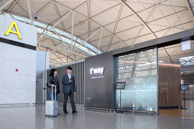 티웨이항공, 인천공항 1T A카운터 오픈…프리미엄 서비스 강화