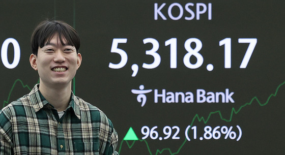 코스피, 7거래일 연속 사상 최고치…코스닥은 '혼조세' [장중시황]