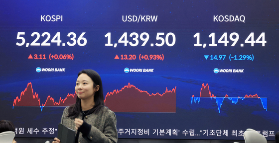 'AI 버블론' 재부상에 외인 매도 폭탄…환율 1440원 육박 마감(종합)