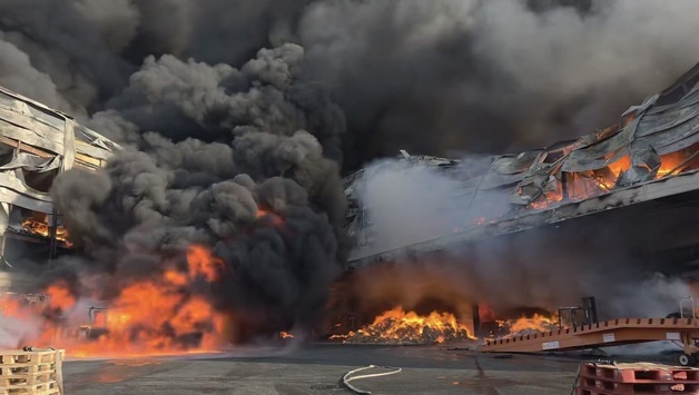 음성군 맹동면 펄프 공장 화재 초진…근로자 2명 연락두절(종합 2보)