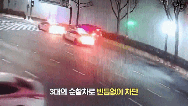 본문 이미지 - A 씨 추격 당시 모습. (수원영통경찰서 제공. 재판매 및 DB 금지) 2026.1.30/뉴스1