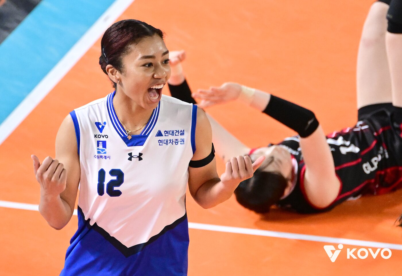 본문 이미지 - 현대건설이 정관장을 셧아웃으로 잡았다.(KOVO제공) 